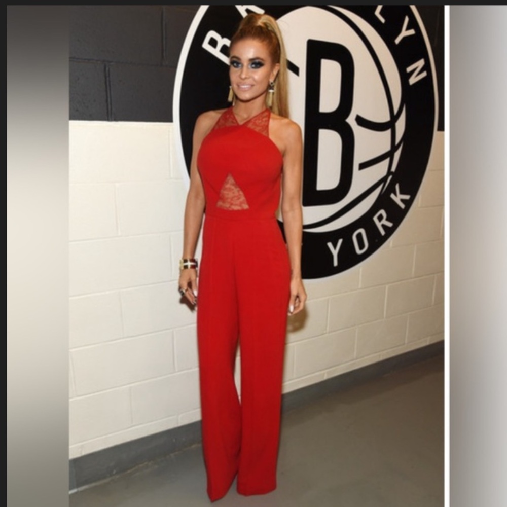Noam Hanoch Red Women's Jumpsuit ASO Ariana grande and Carmen electrica size 0